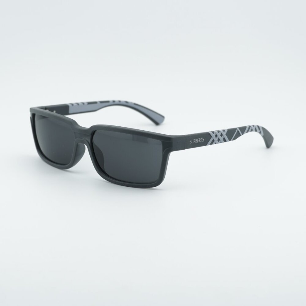 Burberry BE4495D 423387 Sunglasses Grey Rectangle Frame, Grey Lenses